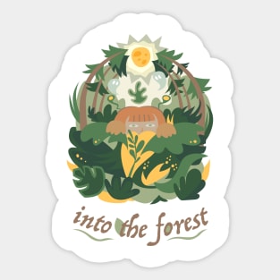 Into the forest Sticker